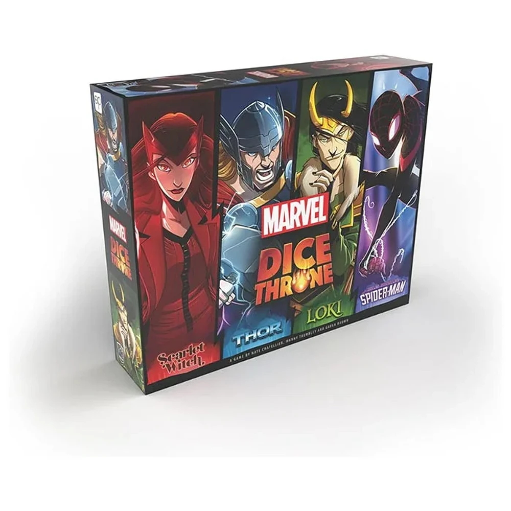 Marvel Dice Throne 4-Hero Box (Scarlet Witch, Thor, Loki, Spider-Man)