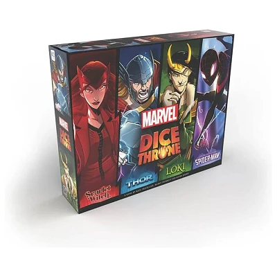 Marvel Dice Throne 4-Hero Box (Scarlet Witch, Thor, Loki, Spider-Man)