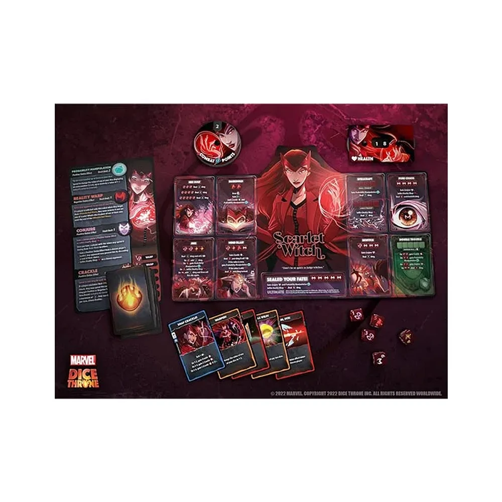 Marvel Dice Throne 4-Hero Box (Scarlet Witch, Thor, Loki, Spider-Man)