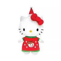 Hello Kitty With Pine Tree And With Snowman Logo Outfit Plush