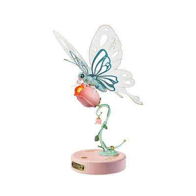 3D Wooden Puzzle Pink Butterfly