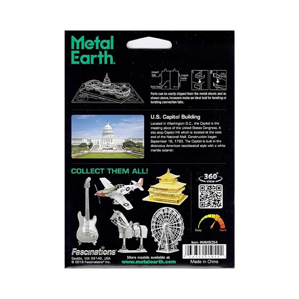 Metal Earth 3D Metal Model – US Capitol Building