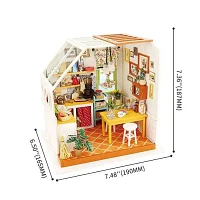 3D Wooden Puzzle Jason’s Kitchen Fully Assembled with Display Case