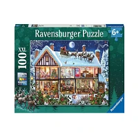 Ravensburger Christmas At Home 100 Pieces XXL Jigsaw puzzle For Kids And Adults