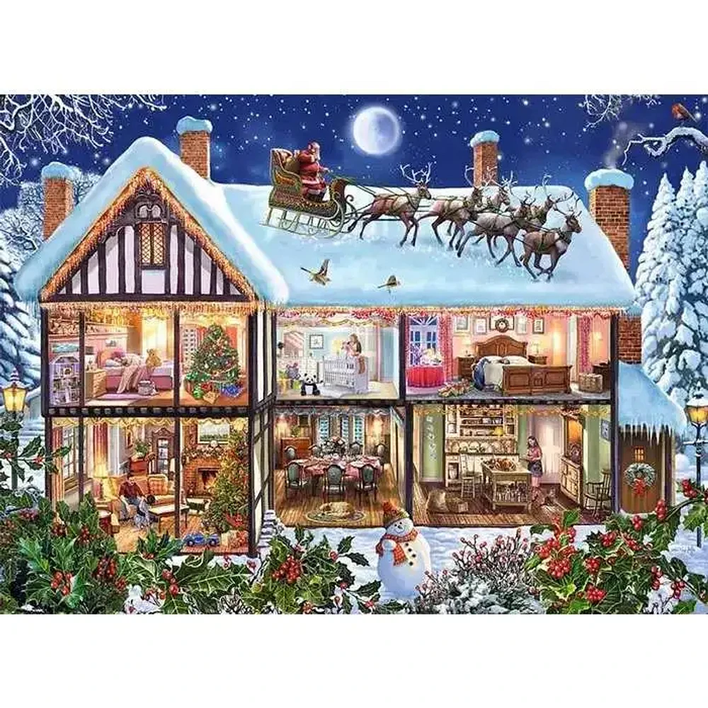 Ravensburger Christmas At Home 100 Pieces XXL Jigsaw puzzle For Kids And Adults