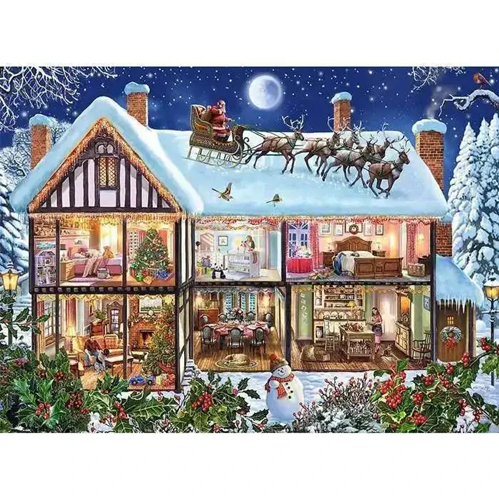 Ravensburger Christmas At Home 100 Pieces XXL Jigsaw puzzle For Kids And Adults