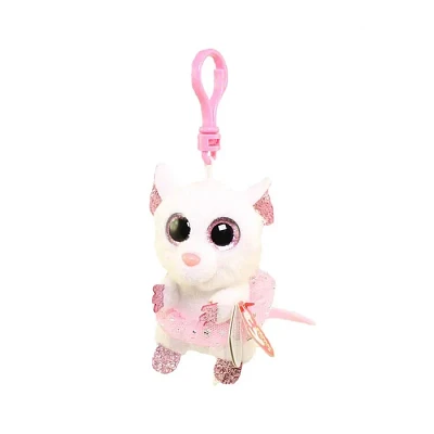 TY Beanie Boos Nina the Mouse Glitter Eyes Key Clip 3 inch