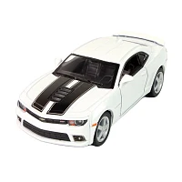 Diecast Metal Car Chevrolet Camaro Pullback 1:38 With Stripes Single Assorted