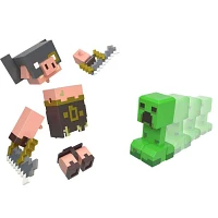 Minecraft Legends Piglin Bruiser vs Creeper