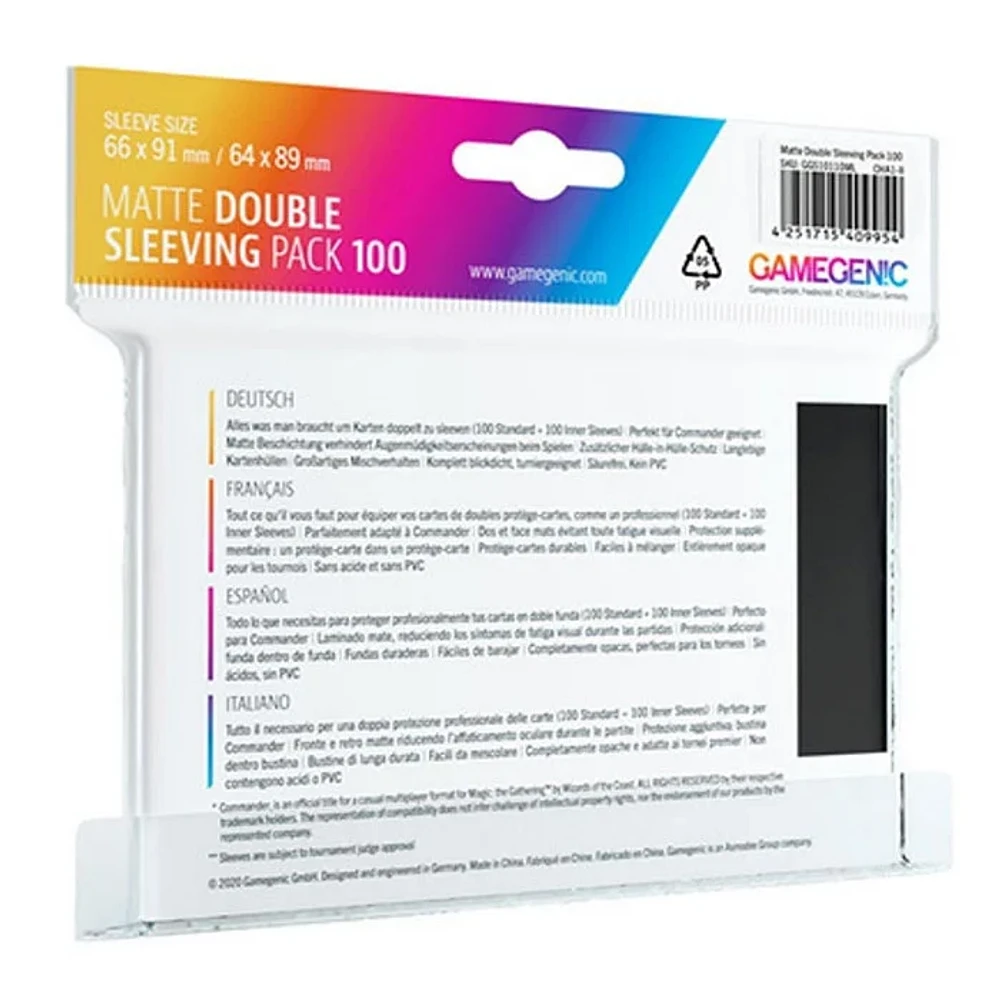 Gamegenic Matte Card Sleeves Double 2×100 Pack