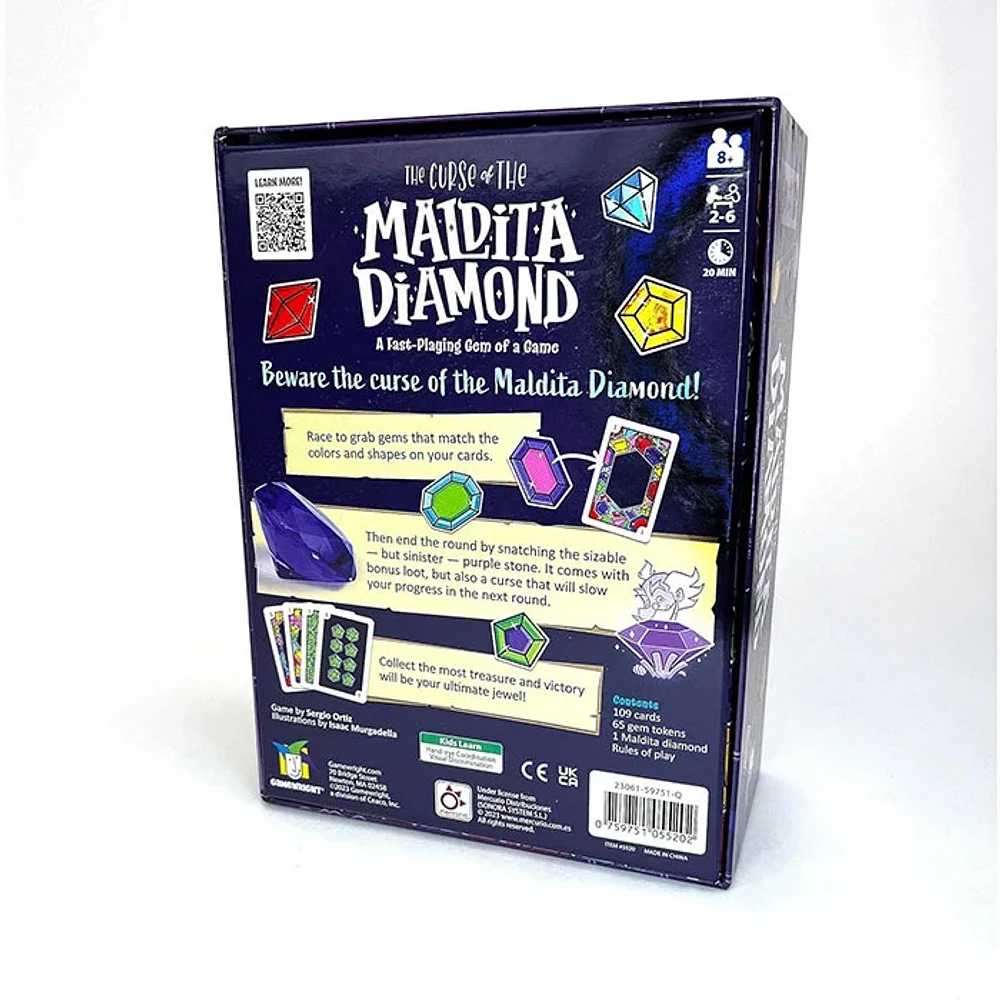 Gamewright Curse of The Maldita Diamond Card Game