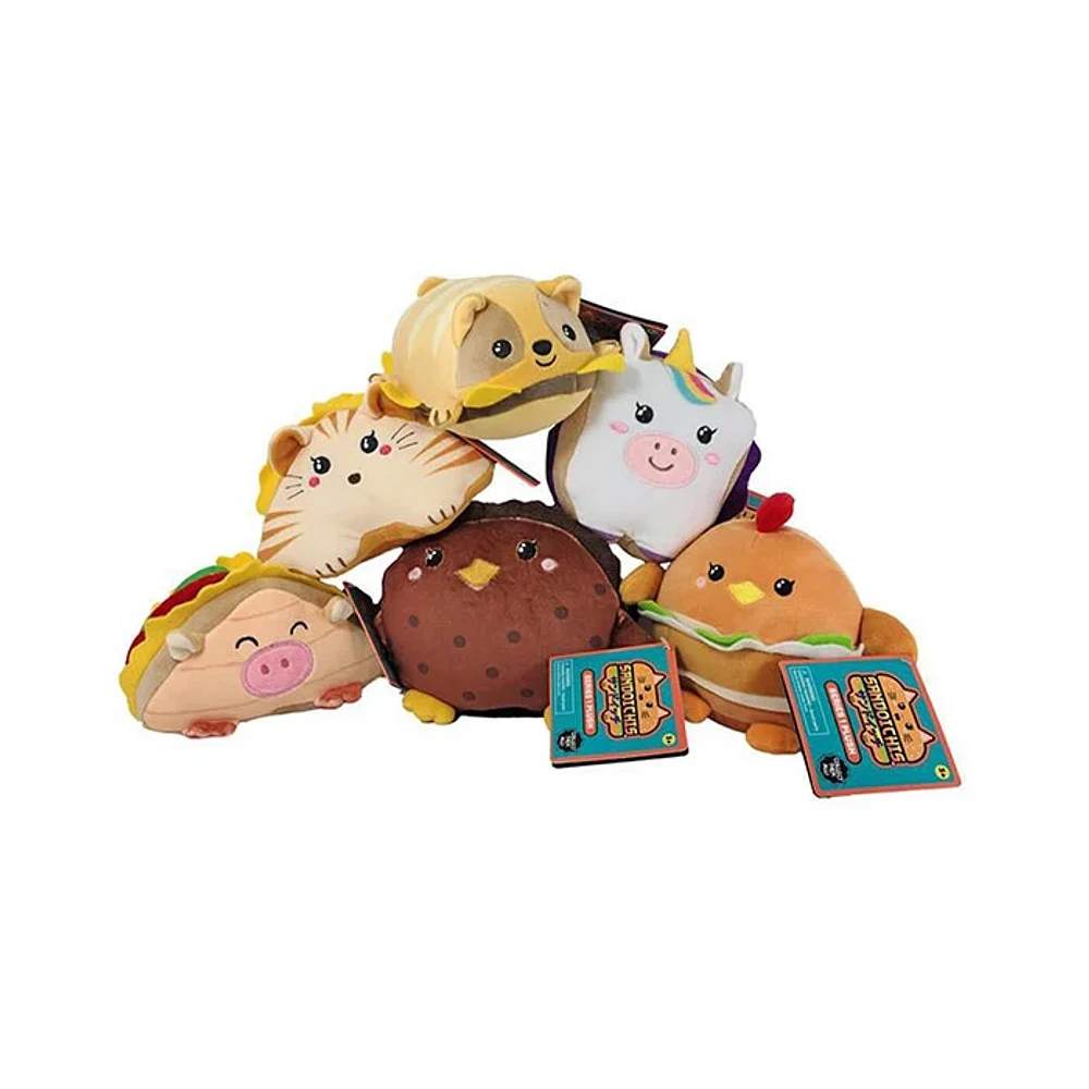 Plush Sandoichi Sandwich Assorted 6 Inch