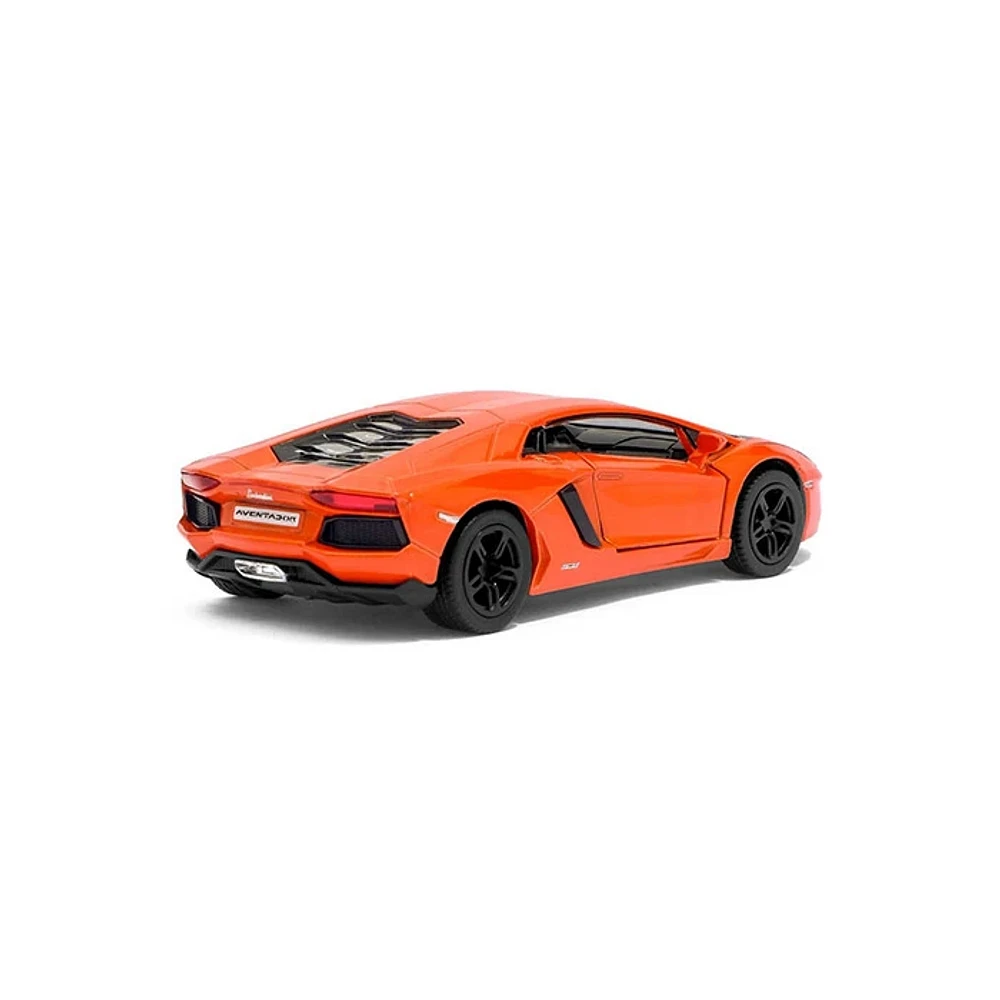 Diecast Car Lamborghini Aventador Pullback 1:38 scale Race Track Toys Single Assorted