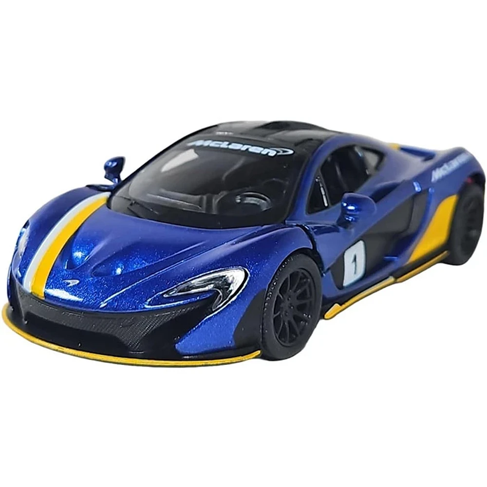 Diecast Car McLaren Pullback 1:36 Scale P1 With Printing  Race Track Toys Single Assorted