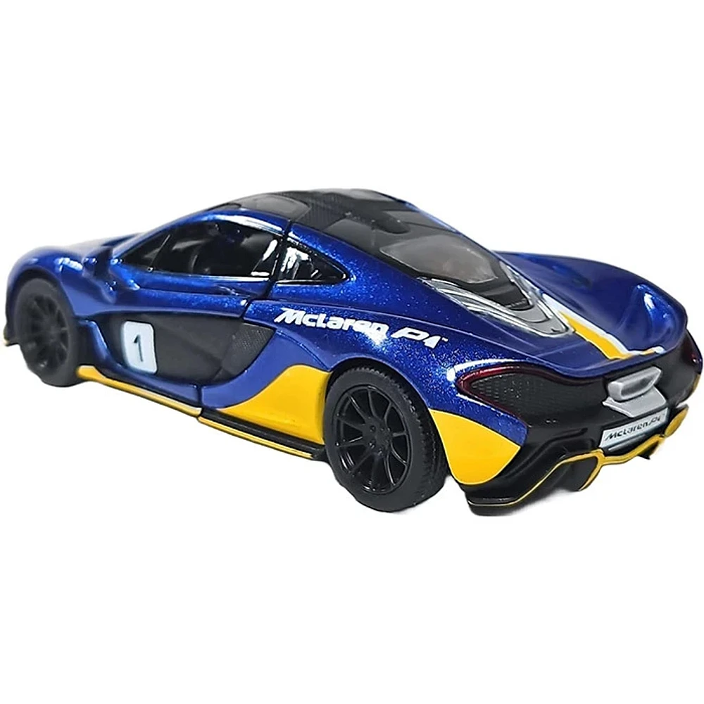 Diecast Car McLaren Pullback 1:36 Scale P1 With Printing  Race Track Toys Single Assorted