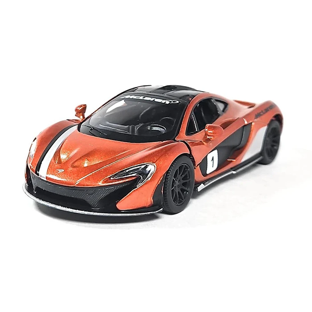 Diecast Car McLaren Pullback 1:36 Scale P1 With Printing  Race Track Toys Single Assorted