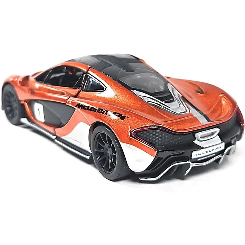 Diecast Car McLaren Pullback 1:36 Scale P1 With Printing  Race Track Toys Single Assorted