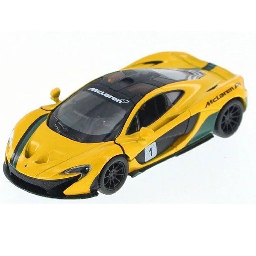 Diecast Car McLaren Pullback 1:36 Scale P1 With Printing  Race Track Toys Single Assorted