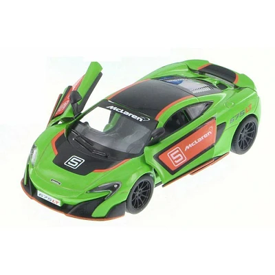 Diecast Car McLaren 675LT Pullback 1:36 Scale With Printing  Race Track Toys Single Assorted