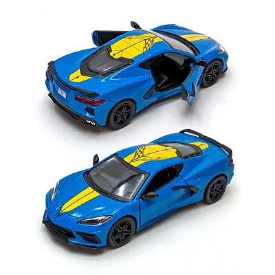 Diecast Car Chevrolet Corvette Pullback 1:36 With Printing Single Assorted