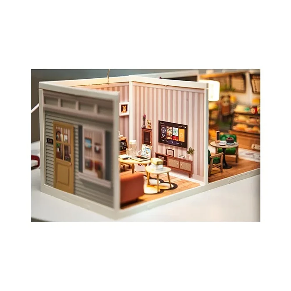 3D Wooden Puzzle DIY Cozy Living Lounge