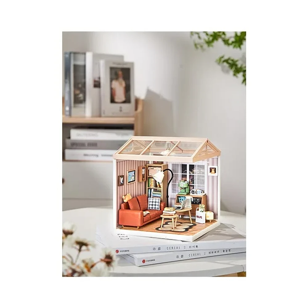 3D Wooden Puzzle DIY Cozy Living Lounge