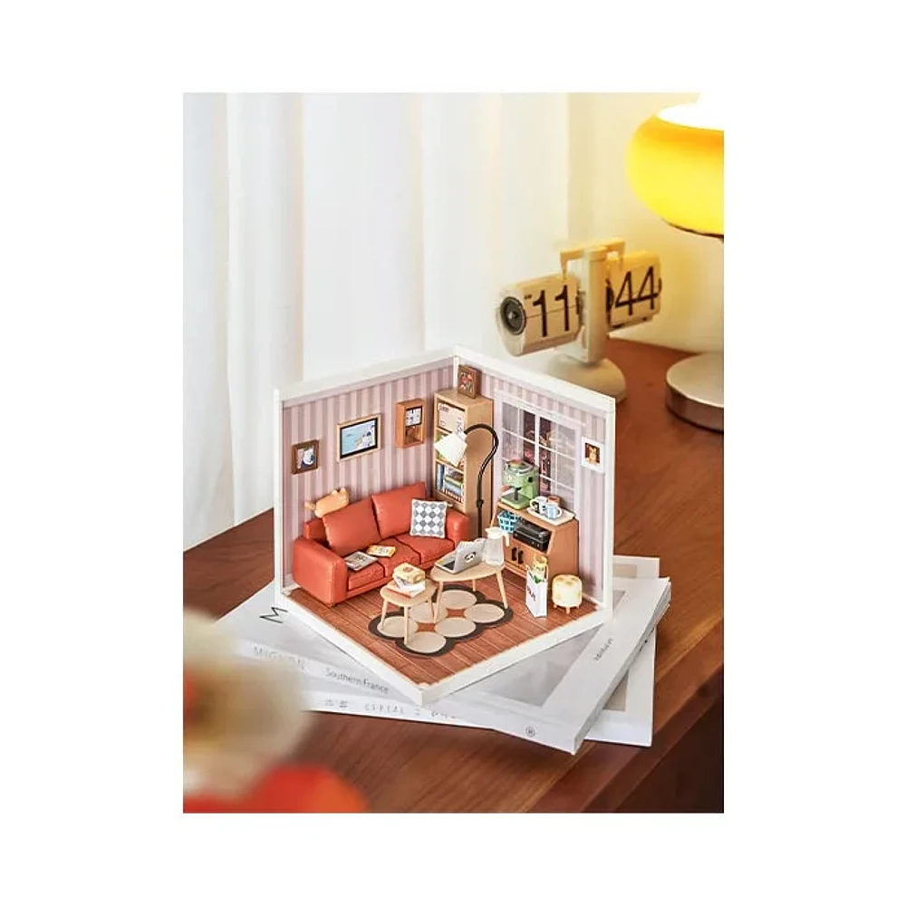 3D Wooden Puzzle DIY Cozy Living Lounge