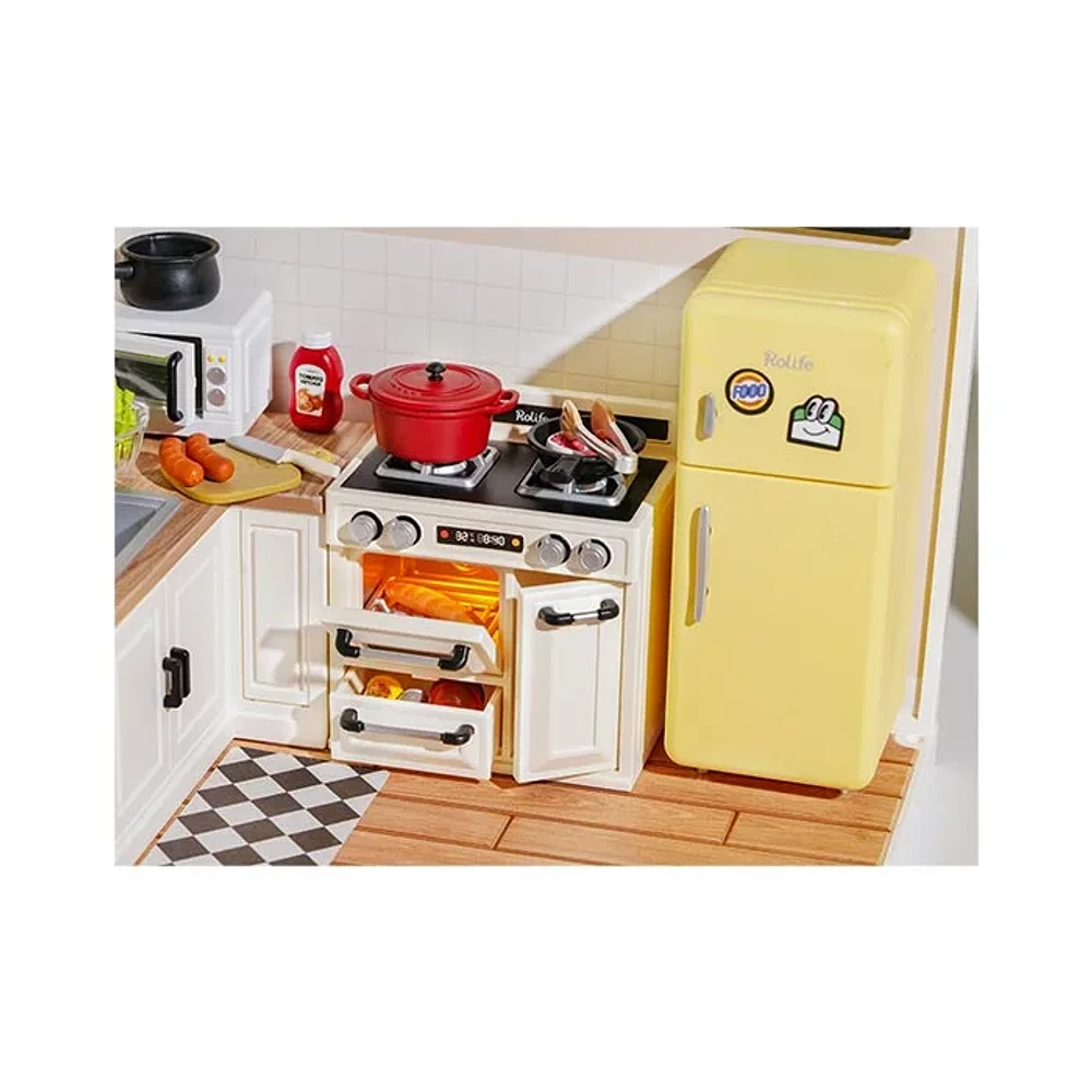 3D Wooden Puzzle DIY Happy Meals Kitchen