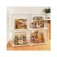 3D Wooden Puzzle DIY Mini House Display Box