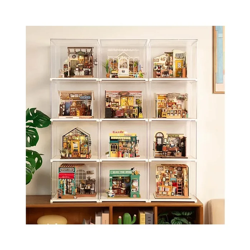 3D Wooden Puzzle DIY Mini House Display Box