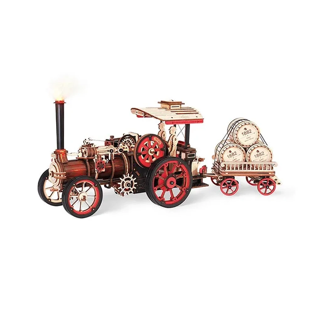 3D Wooden Puzzle DIY Steam Engine