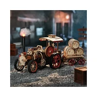 3D Wooden Puzzle DIY Steam Engine