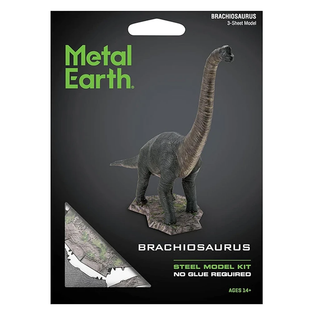 Metal Earth Brachiosaurus Dinosaur 3D Model Kit For Age 14 And Up