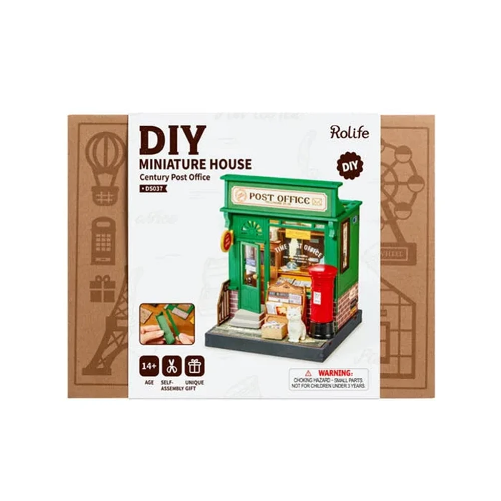 3D Wooden Puzzle DIY Century Post Office