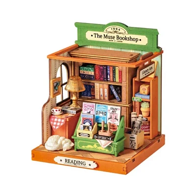 3D Wooden Puzzle DIY Muse Bookshop