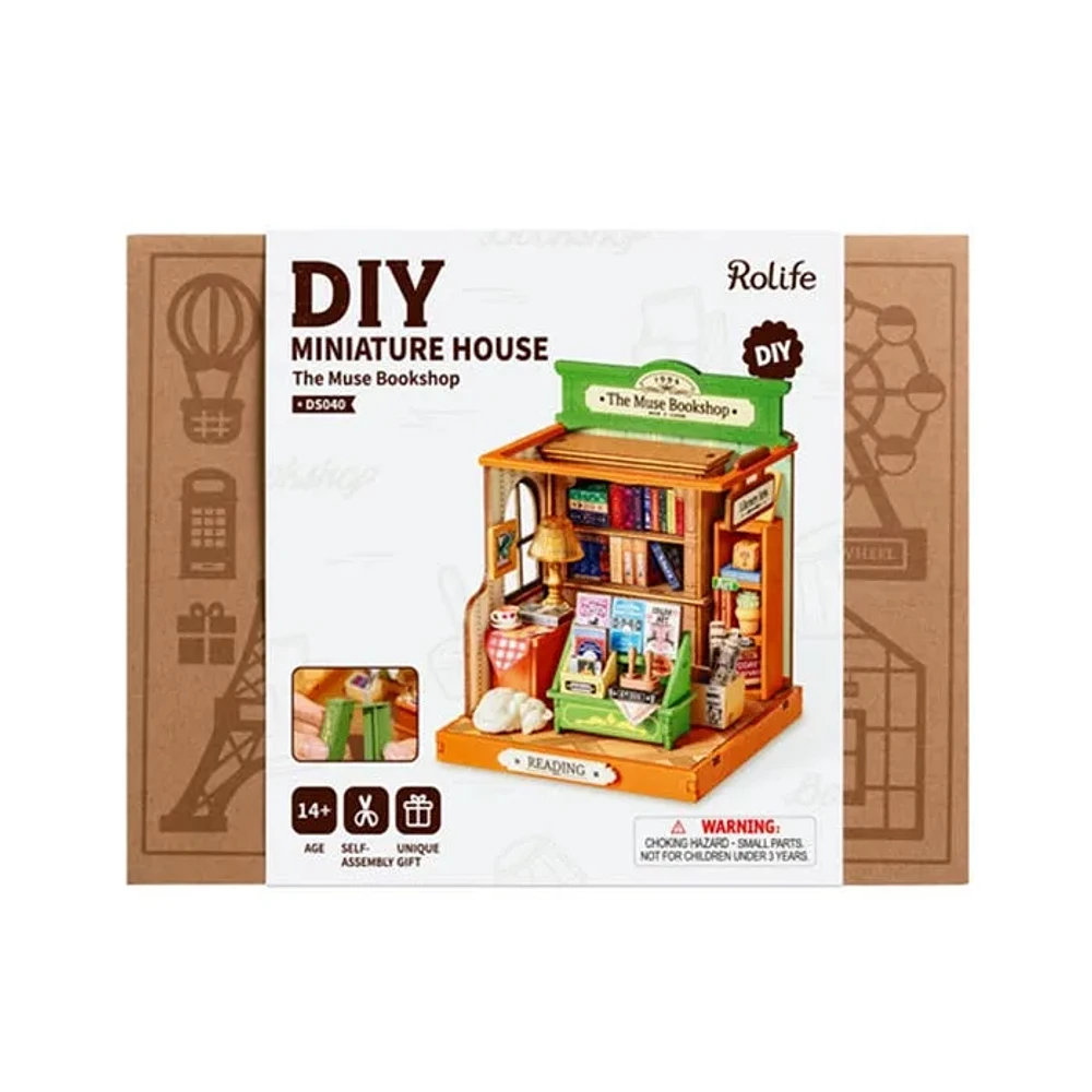 3D Wooden Puzzle DIY Muse Bookshop