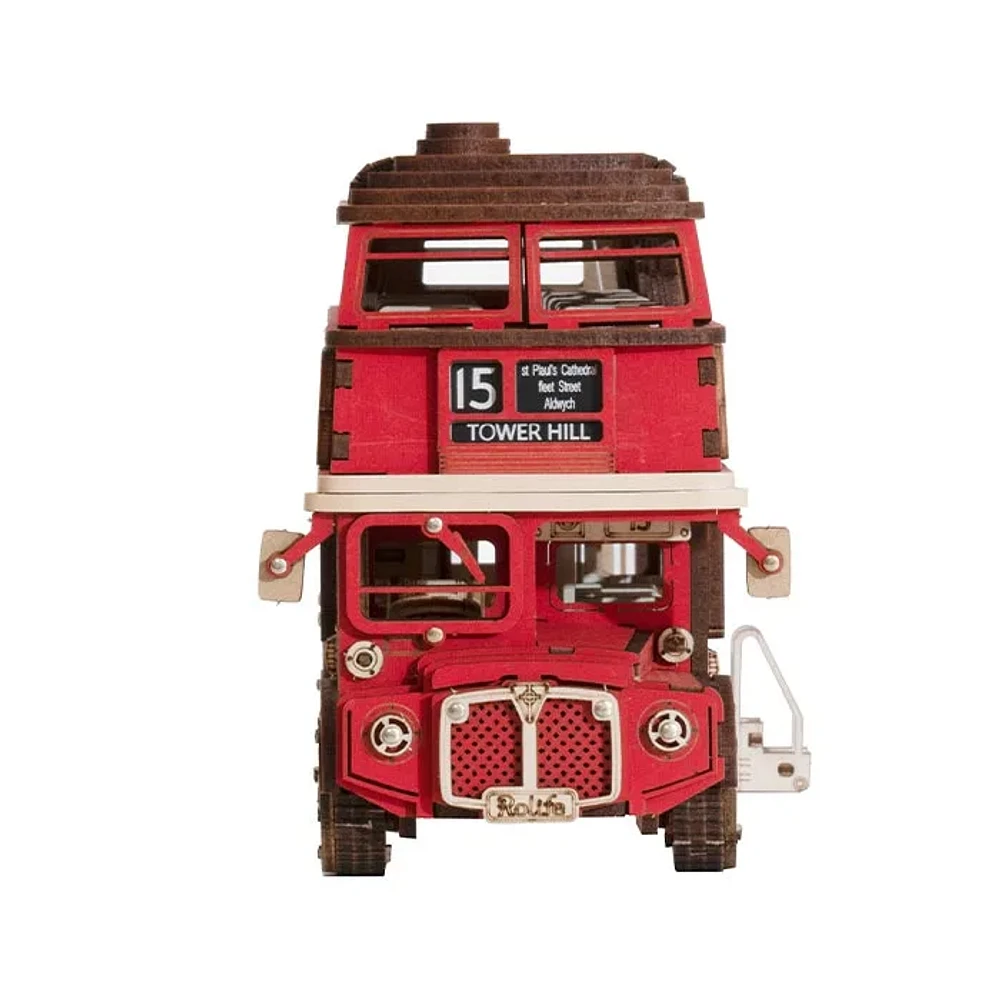 3D Wooden Puzzle DIY London Tour Bus