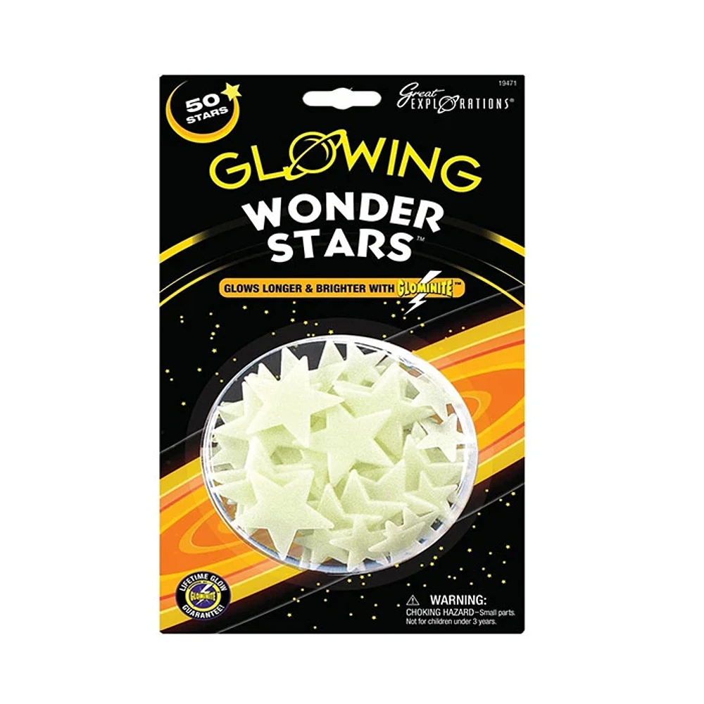 Great Explorations Glowing Wonder Stars 50 Pieces