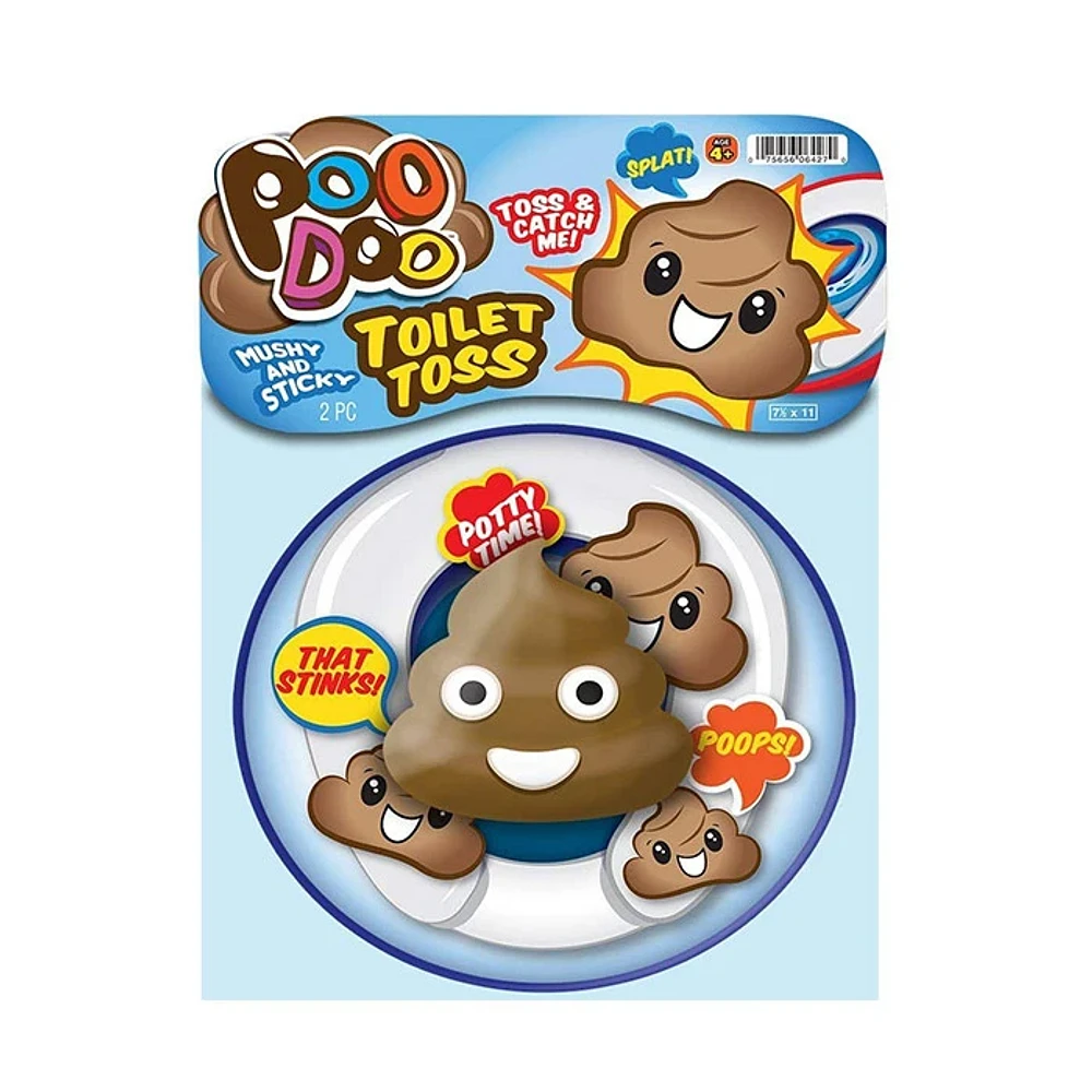 Poo Doo Toilet Toss And Catch Me Game Mushy Sticky Splat Poop Ball For Kids