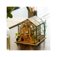 3D Wooden Puzzle Cathy’s Flower House with Display Case