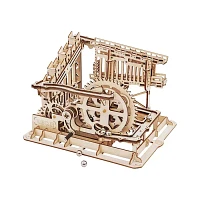 3D Wooden Puzzle Mechanical Marble Squad with Display Case