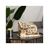 3D Wooden Puzzle Mechanical Marble Squad with Display Case