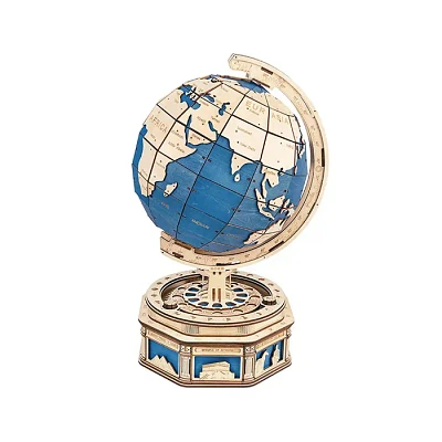 3D Wooden Puzzle The Globe with Display Case