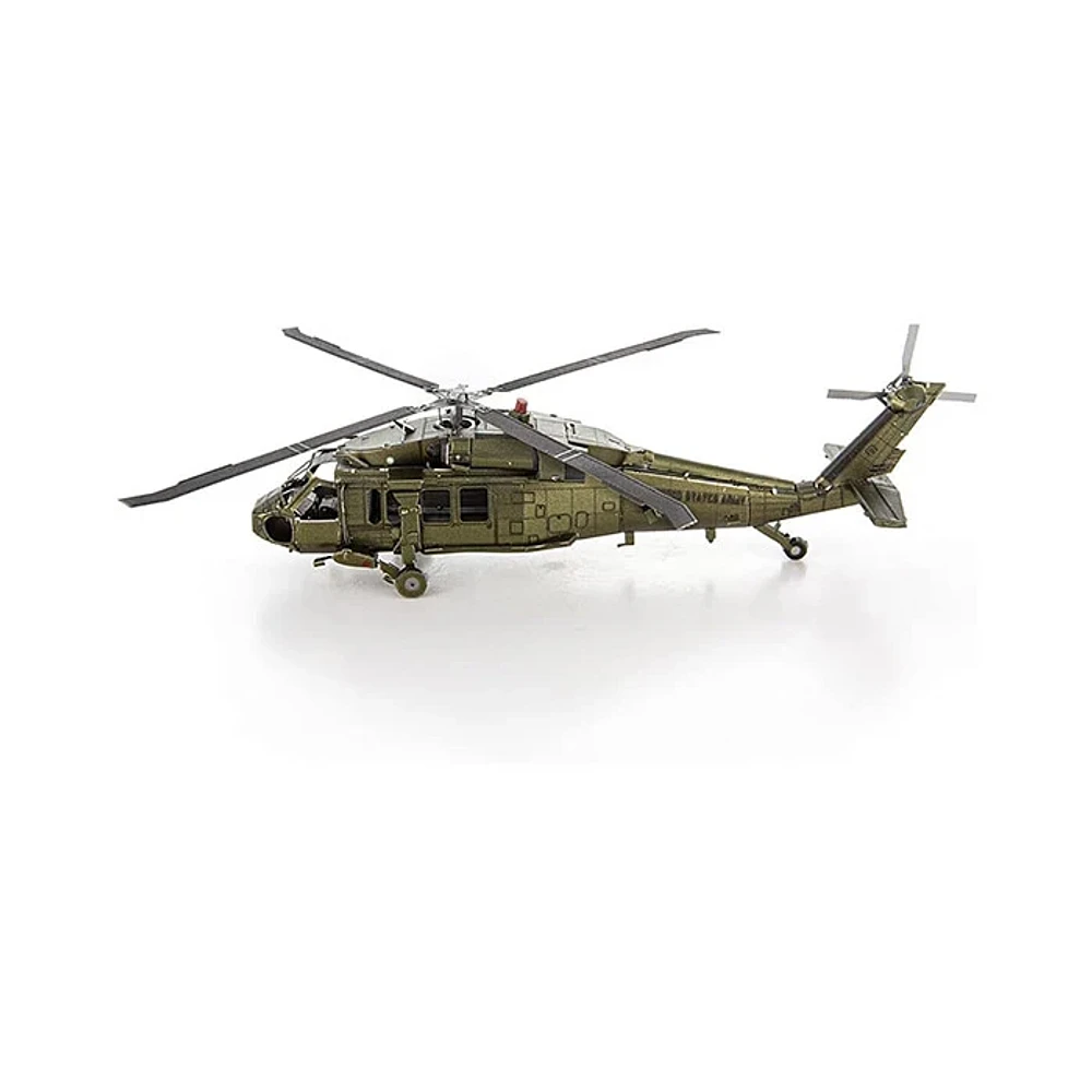 Fascination Metal Earth UH 60 Black Hawk Helicopter 3D Model Kit