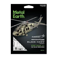 Fascination Metal Earth UH 60 Black Hawk Helicopter 3D Model Kit