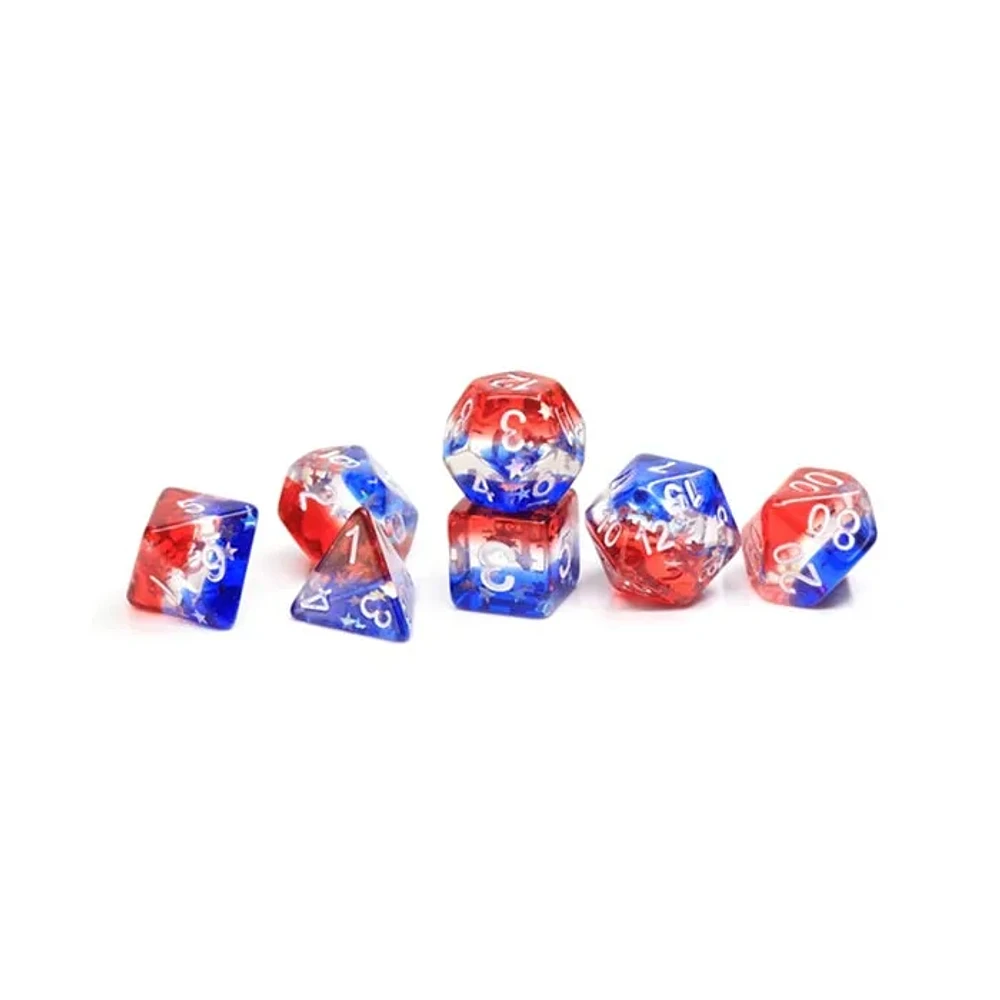 Sirius Dice 7 Die Set: Star Spangled Banner