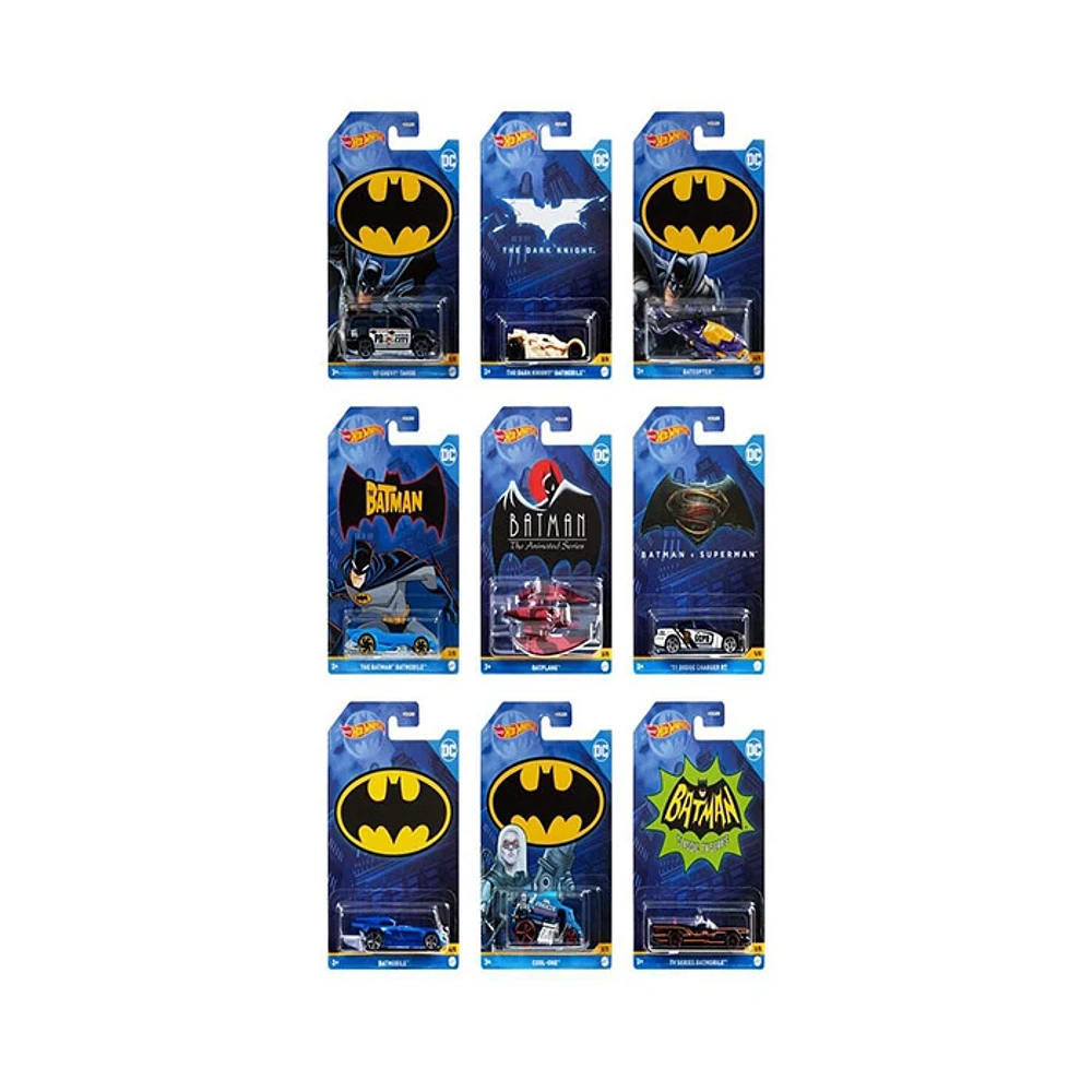 Mattel Hot Wheels DC Batman Themed Vehicle Assorted