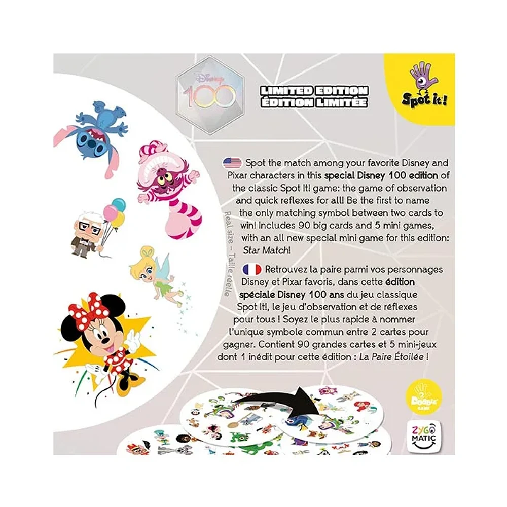 Spot It! Disney 100th Board Game