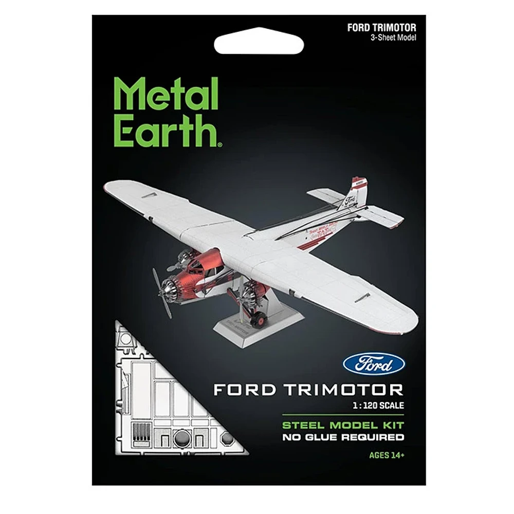 Fascination Metal Earth Ford Trimotor 3D Model Kit