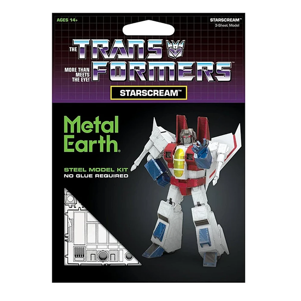 Fascination Metal Earth Transformer Starscream 3D Model Kit